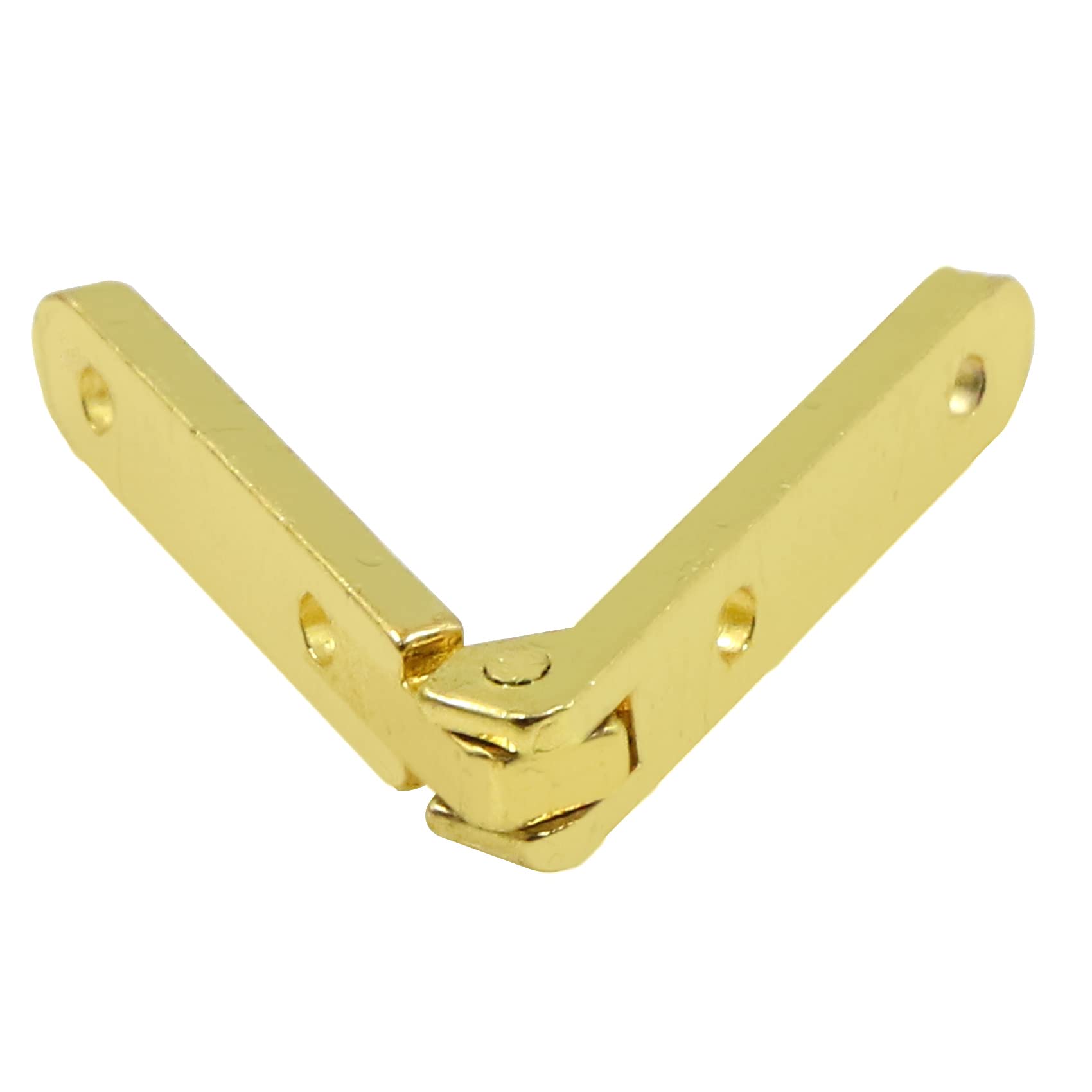 Cerniere Testa In Acciaio Inox - Mini Piccole Finestra Armadio Connettori Della Porta Barile D'ottone Nascosto Mobilia Scatola Di Gioielli Diy Regalo Legno Miniatura D'oro, 20 Pezzi 30 * 30mm