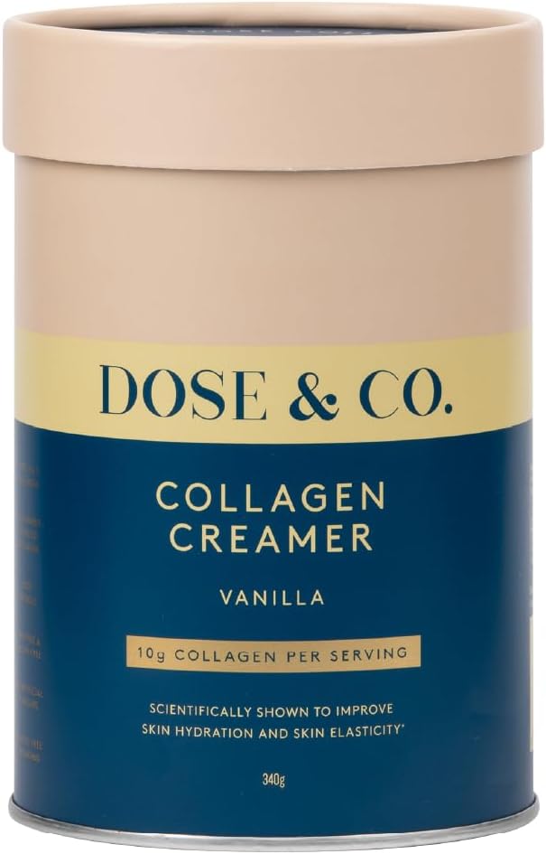 DOSE & CO Dose and Co Collagen Creamer (Vanilla) 340g NonGMO, Gluten