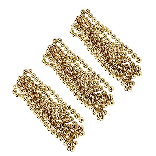 3pcs-Xmas-Party-Hanging-Decoration-Christmas-Tree-Ribbons-Xmas-Party-Hanging-Pendant-Christmas-Bead-Garland-Holiday-Tree-Decor-Christmas-Tree-Beads-Strands-Christmas-Beads-Golden