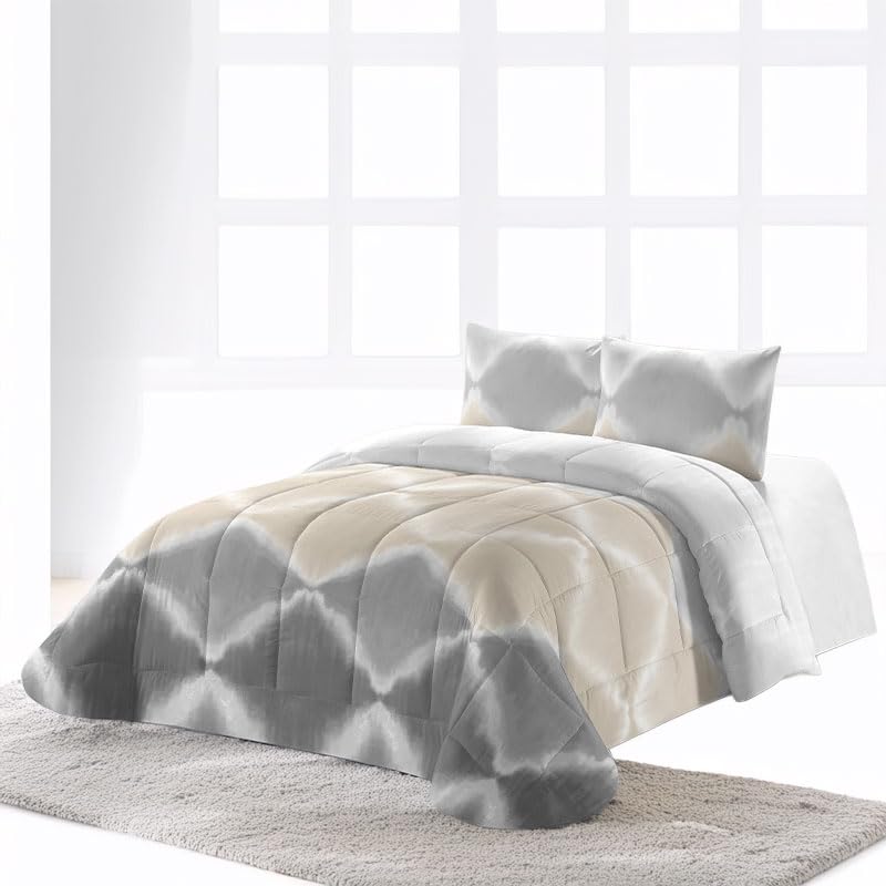 Rufino Díaz Edredón Invierno Wild Estampado 350g + Funda Cojín - Beige, 90 cm