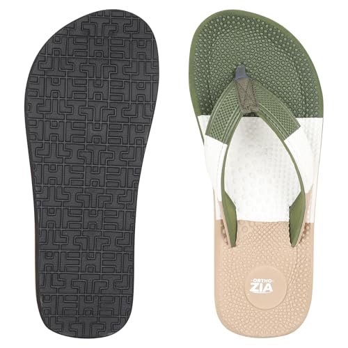 Image of Men's Orthopedic Comfort Flip Flops Slippers | Cushioned Footbed | Anti-Slip Sole | Men,s Slippers