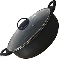 Frigideira Panela Paella Caçarola Wok Antiaderente 28 Cm