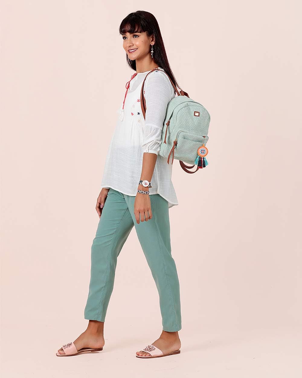 Up To 60% OFF Chumbak Retro Corduroy Backpack - Teal - Fashion Backpack, Women's Bag, Girls Shoulder Bag, Travel Bag, Daypack, Purse, Zipper Bags, Casual Bag for Ladies, For School, College, Work, 11.8x9.4 inches Buy 2 get 3 Chumbak Retro Corduroy Backpack - Teal - Fashion Backpack, Women's Bag, Girls Shoulder Bag, Travel Bag, Daypack, Purse, Zipper Bags, Casual Bag for Ladies, For School, College, Work, 11.8x9.4 inches