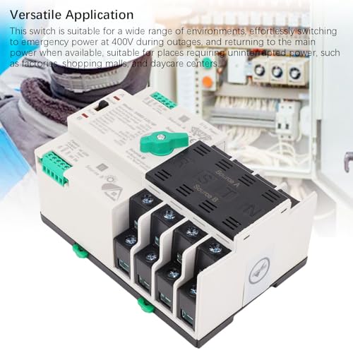 Commutateur de transfert 125A ATS 4P triphasé secours groupe électrogène inverseur de source