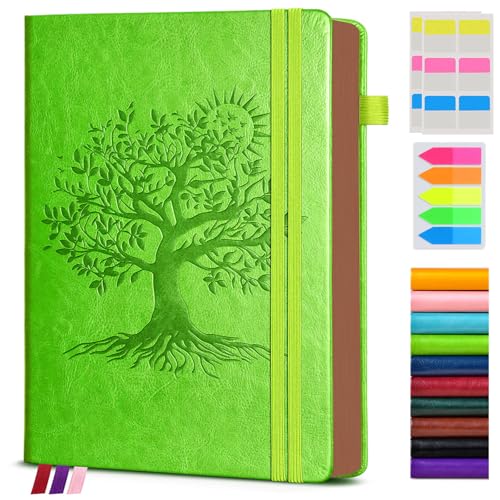 Image of PAIBAS Vintage Leather Journal with 300 Numbered Pages,B5 Lined Journal for Men Women,Daily Journals for Writing,College Ruled Notebook for Work,School,Note taking,Travel Diary,Large (7 inch x 10 inch)