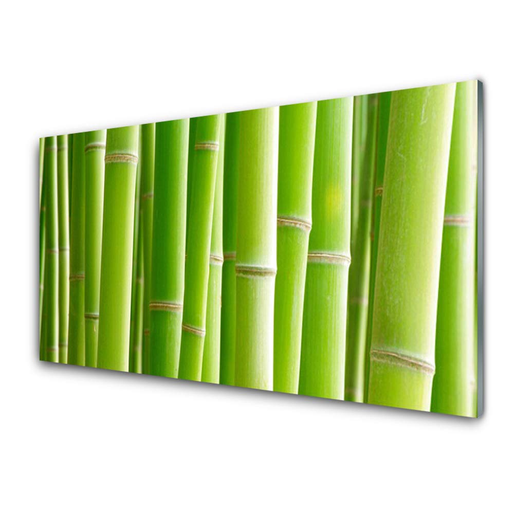 Impression sur verre acrylique haut de gamme Tulup 100x50 cm - Tableau bambou luxe