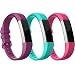 Fitbit Alta HR Bands-Fitbit Alta Band-Pack of 3(Purple,Teal,Hot Pink)Small,RedTaro Adjustable Replacement Accessory Bands/Straps for Fitbit Alta HR/Fitbit Alta for Women/Men(no Fitbit Fitness Tracker)