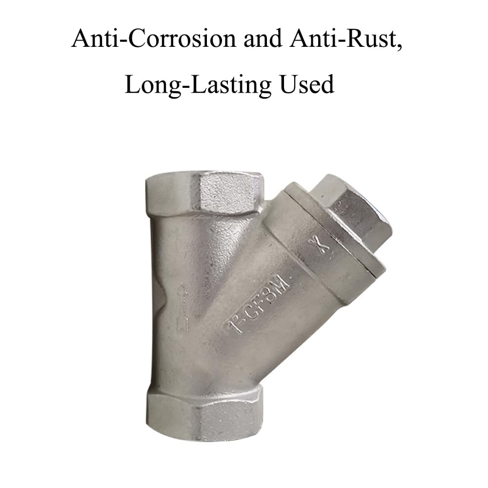 Filtro de bomba tipo Y 1" DN25 rosca 304 acero inoxidable para agua aceite gas