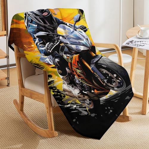 Manta de forro polar para moto o sofá de franela gris suave de 100x130 cm 5