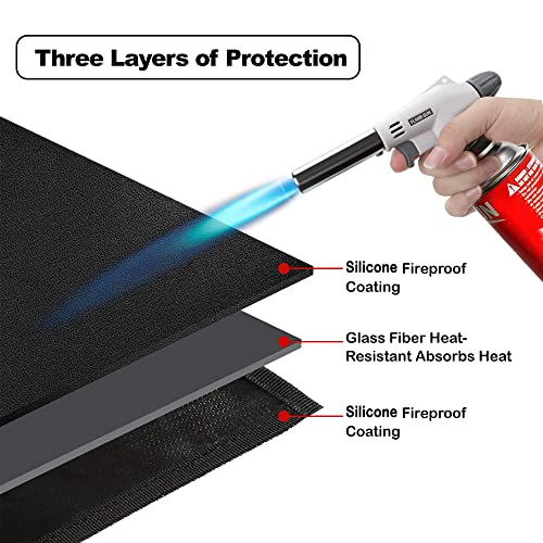 Questria Grill Mats | Large 36 X 50 Inch Grill Mats For Outdoor Grill | Bbq Under Grill Mat | Fire Pit Mat | Pellet Stove Hearth Pad | Fire Proof Mat | Fire Pit Grill | #TOP2