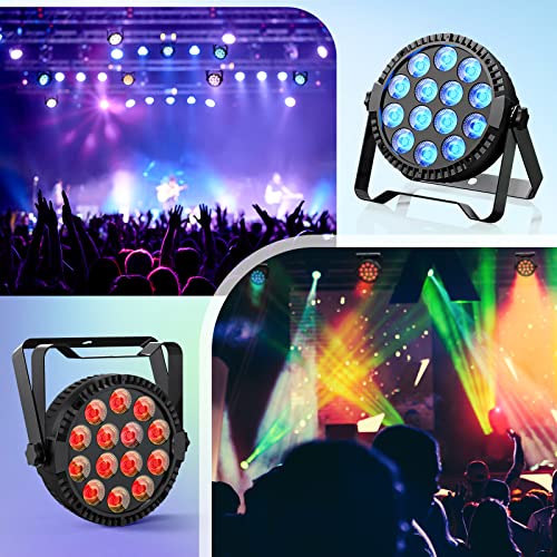 Led Stage Light Bluetooth App Control Led Par Lights, 14 Rgbw 4-In-1 Smart Color Uplighting With 16 Million Colors & Timing & Music Sync For Gift Stage Dj Party Bar Wedding Church Christmas Festivals #TOP3