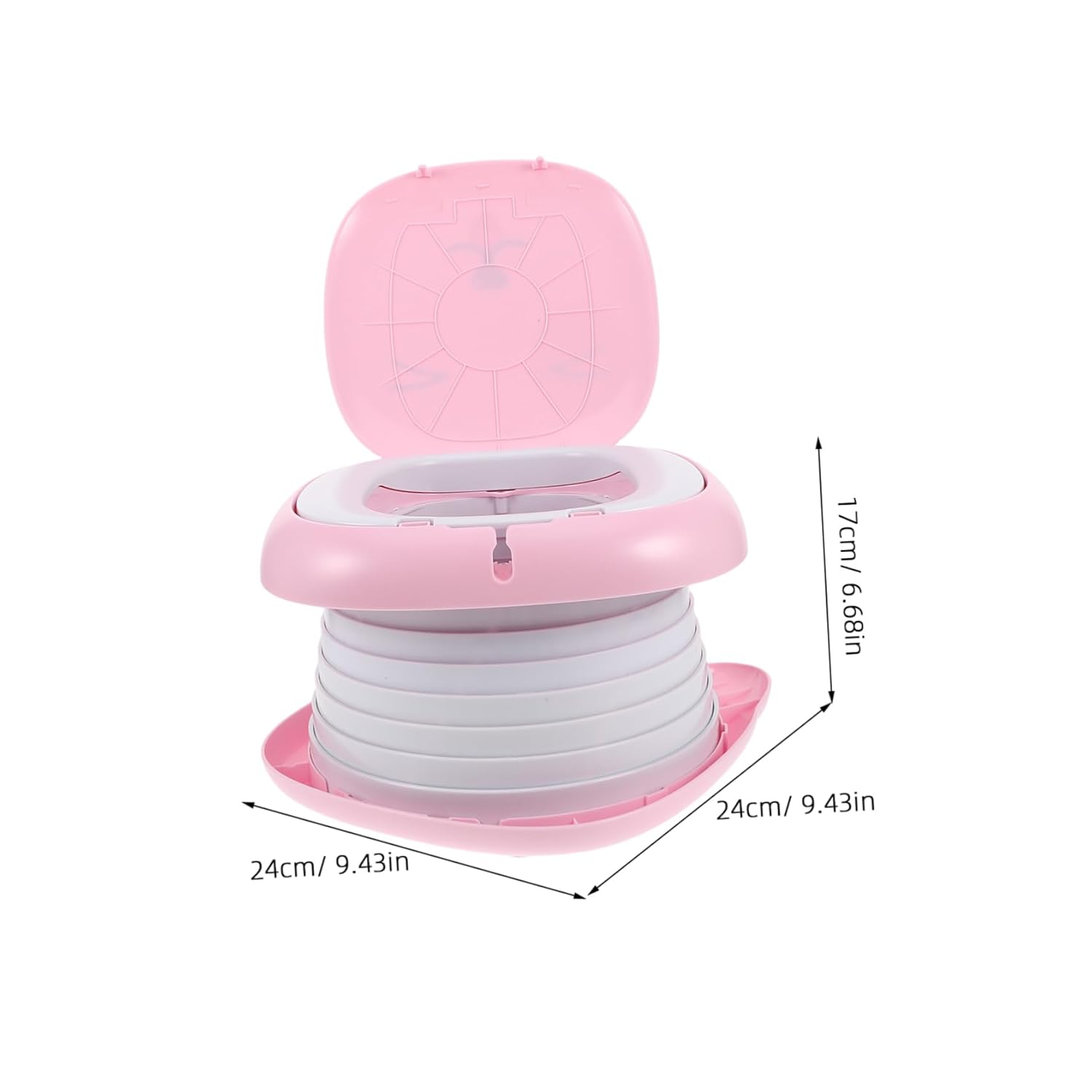 Portable Foldable Potty Training Toilet Leakproof Travel Potty for Camping Outdoor Use and Long Trips Compact and Easy to Carry
