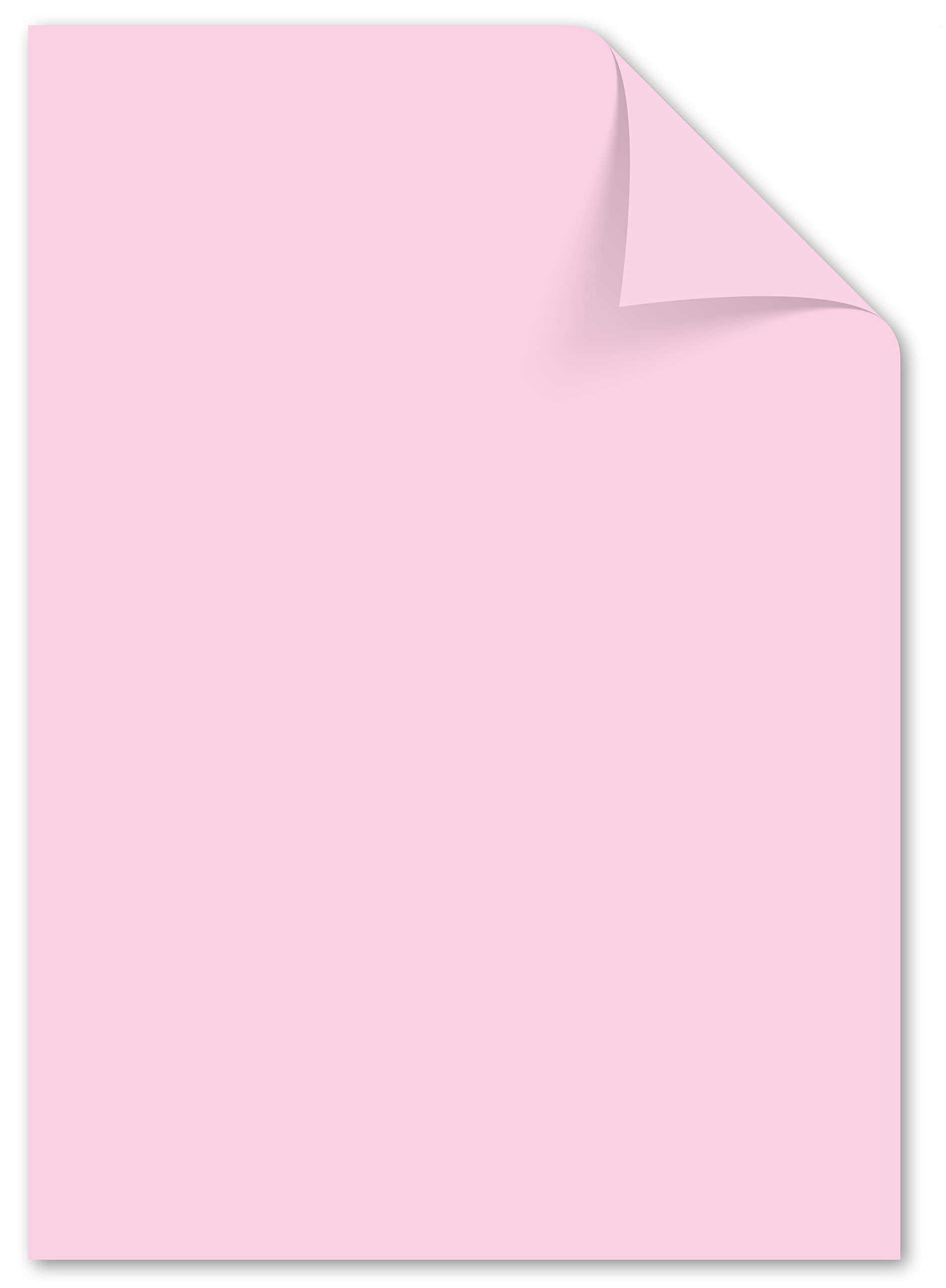 Kangaro - Papier kolorowy pastelowy różowy DIN A4-120 g/m² FSC mix – 100 sztuk – papier listowy, do majsterkowania i majsterkowania