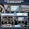 4+64G Android 15 Car Stereo for Fiat 500 (2007-2015) Wireless CarPlay & Android Auto &MIrror Link, 7 Inch 1280 * 720 IPS Touch Screen With GPS Navigation Bluotooth 5GWIFI Free Backup Camera FM Radio
