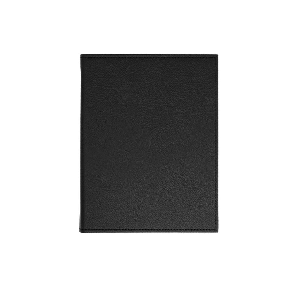 Hecho de cuero sintético de primera calidad (paquete de 10) 8,5" x 11" 8 vistas Negro