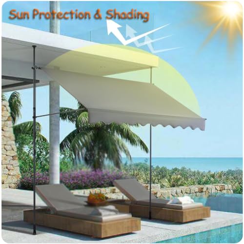 Calor y Sol en el Balcón: Toldo Retráctil Impermeable Sin Taladrar 6