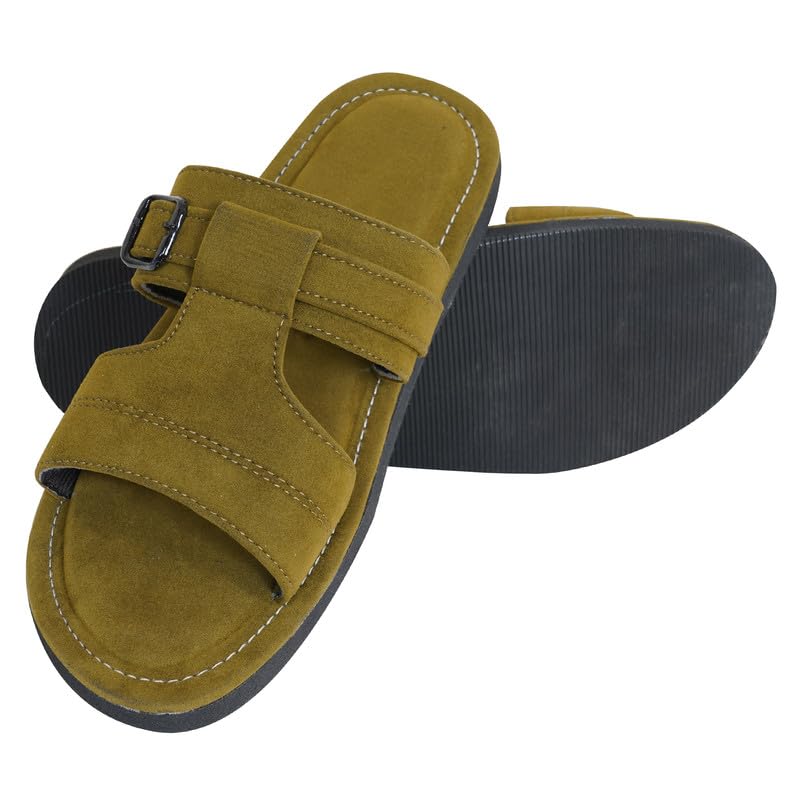 Image of DFR Sandals for Men, Daily Use Comfortable Ethnic Rajasthani Mens Slippers
