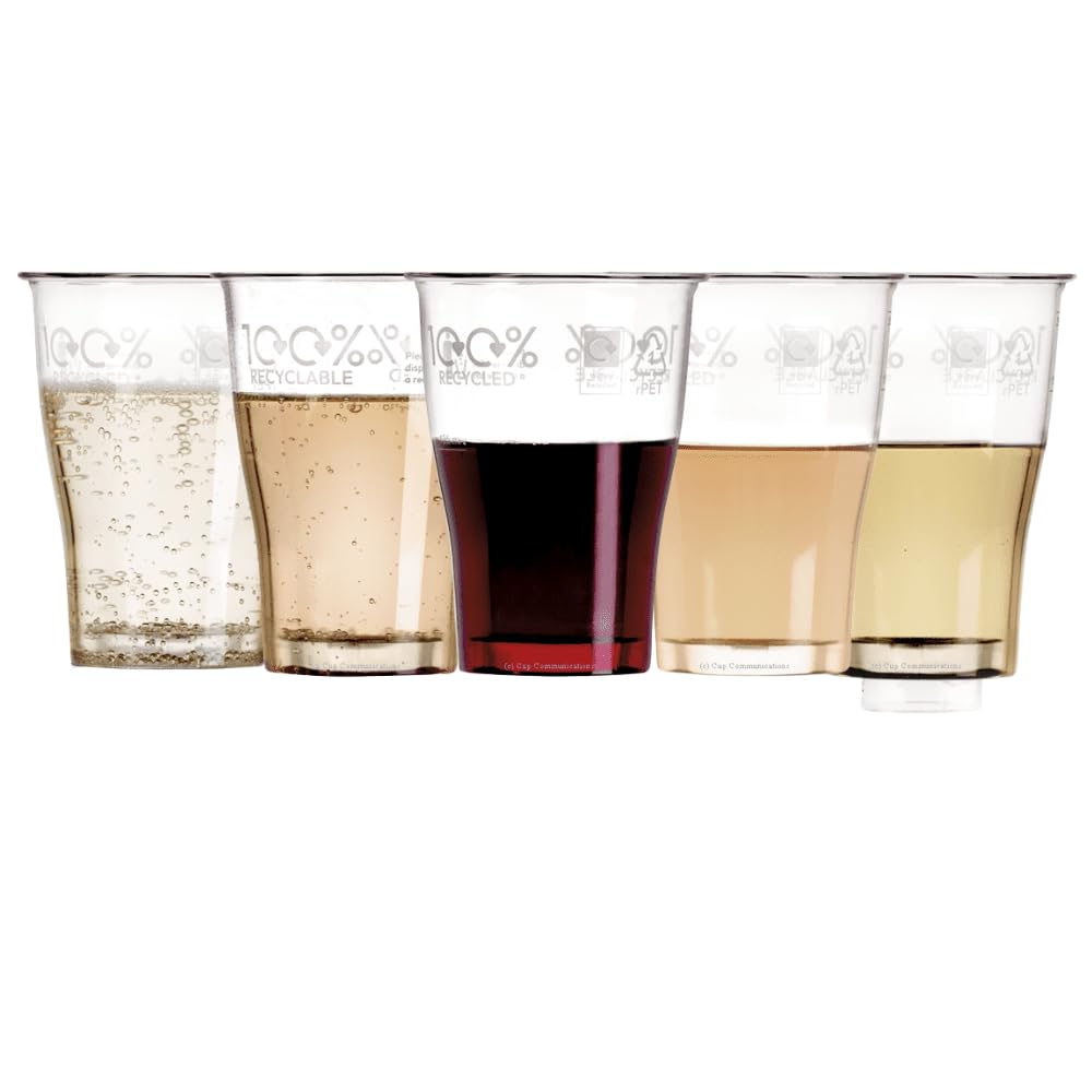 Verres à vin sans pied AIOS pour vos apéritifs et repas conviviaux à la maison - 50 pièces