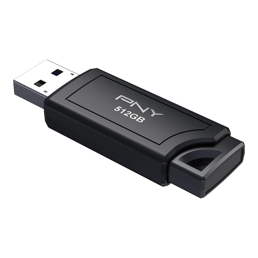 PNY 512GB USB PRO Elite V3 USB 3.2 Gen 2, fino a 1000 MB/s in lettura, 800 MB/s in scrittura, prestazioni estreme per archiviazione e trasferimento di dati, design metallo premium, connettore tipo A