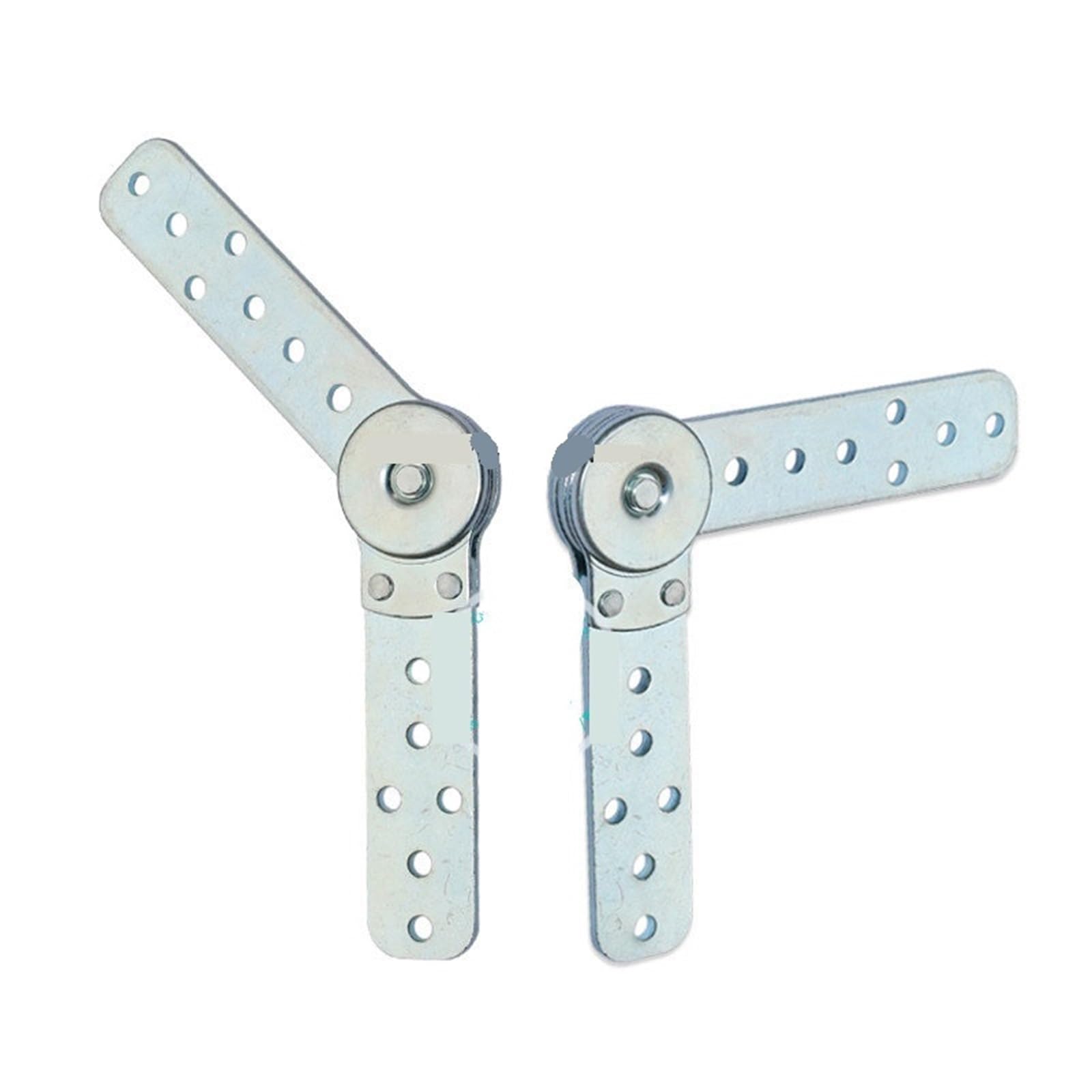 2pcs Heavy Duty Furniture Hinge Ratchet Folding Connecting Hinges for Bed Sofa Armrest Headrest Angle Adjuster Replacement Parts(90-180 Degree)