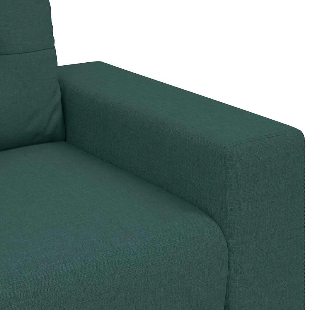 vidaXL 3-Sitzer-Sofa Dunkelgrün 220 cm Stoff | Perfekt zum Entspannen mit Freunden, Modernes Aussehen, das jeden Einrichtungsstil aufwertet,