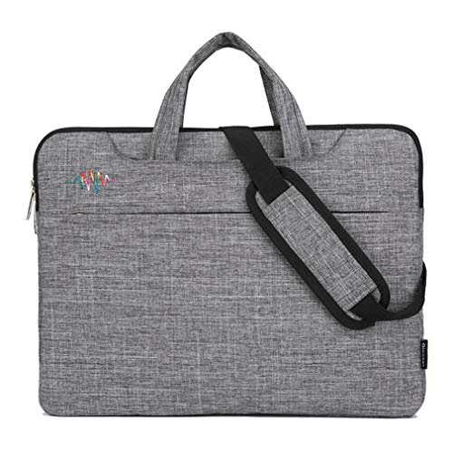 NOQINHOO 13-15.6インチ グレーラップトップスリーブ、MacBook Air/MacBook Pro 2012-2016/2017/2018/Surface Pro2017/4/3 および他の13インチノートブック用フェルトスリーブ (13,