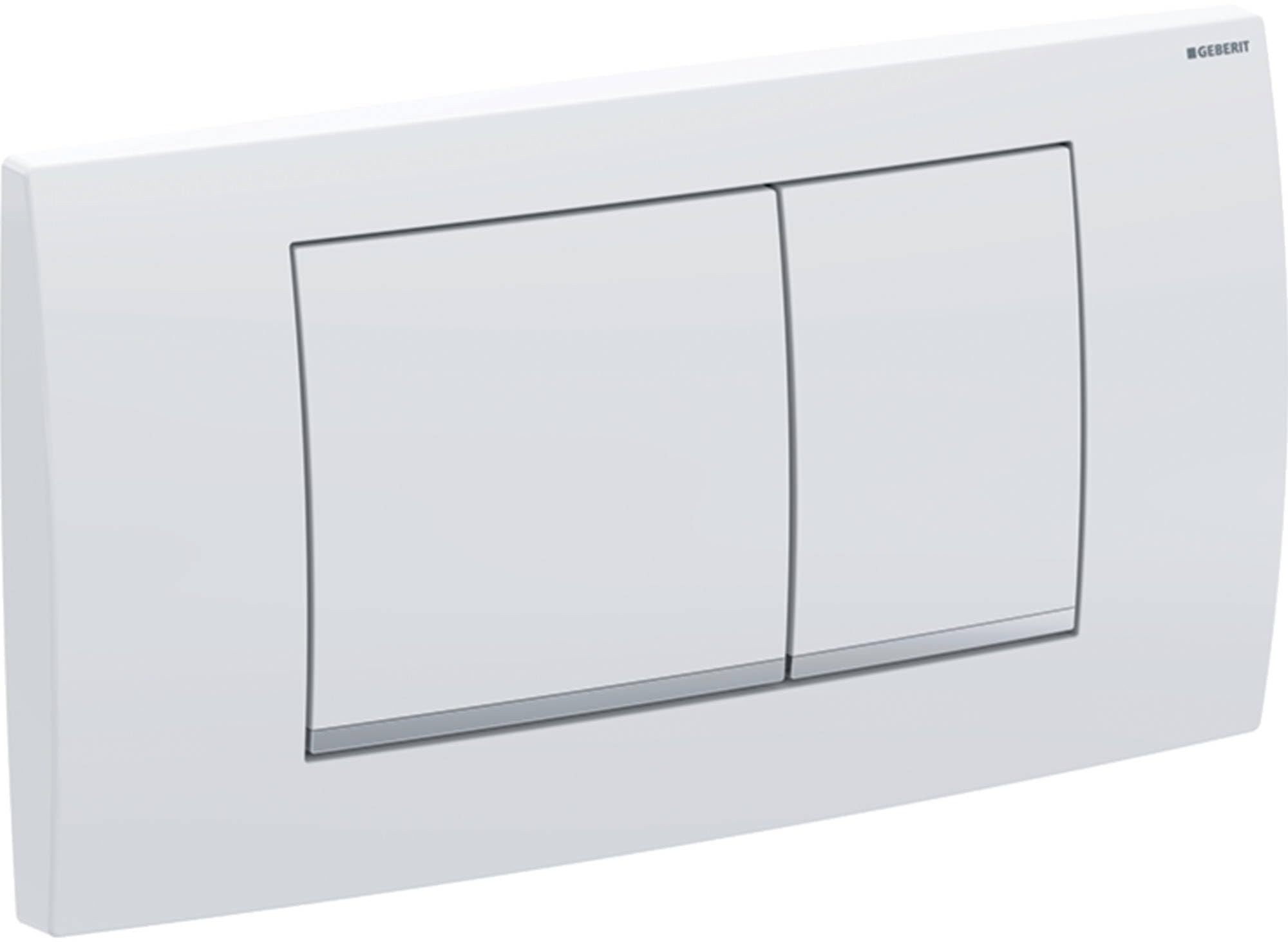 Placa de accionamiento Geberit Twinline30, para doble descarga, 115.899.JQ.1, Color: Cromo mate lacado
