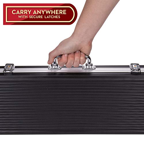 Brybelly Poker 500 Ct. Chip Case | Includes Abs Case With Room For Two Decks, And Specialized Chips | Portable, Sturdy Case Perfect For Texas Hold 'Em, Parties, And More #TOP5