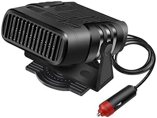 Tragbare Auto Heizlüfter, 12V 120W Auto Windschutzscheibenheizung Lüfter Heizung Entnebelung Entfroster mit 360 ° drehbarer Basis für Auto SUV Wohnmobil (12V 120W)