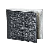 エンポリオ アルマーニ EMPORIO ARMANI 二つ折り財布 タンブルレザー製 ラバーロゴ メンズ ブラック/フリントグレー Y4R167 Y068E 85726 [並行輸入品]