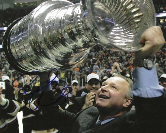 Autographed Randy Carlyle 8x10 Anaheim Ducks Photo