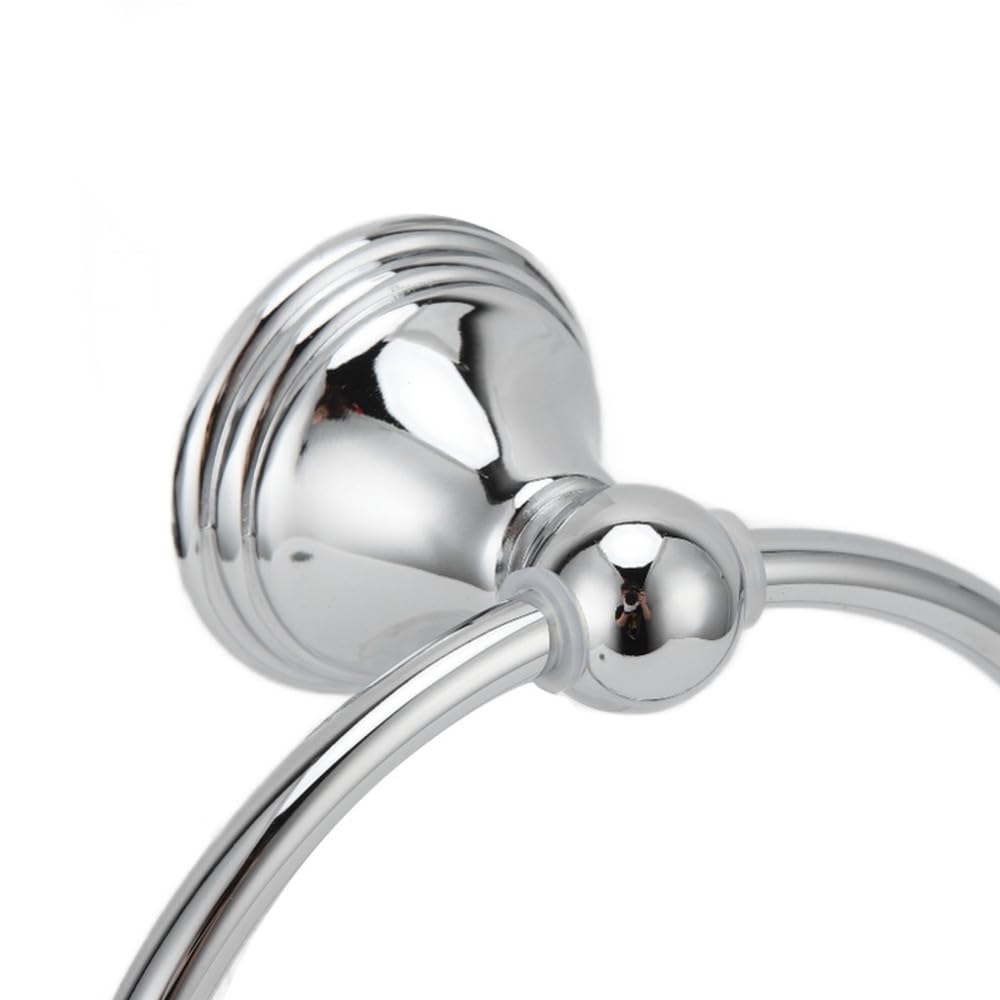 VVW&LIU Anillo para Toallas de Acero Inoxidable, Soporte para Toallas de Mano, toallero de Pared, Accesorios de baño, Color Plata.