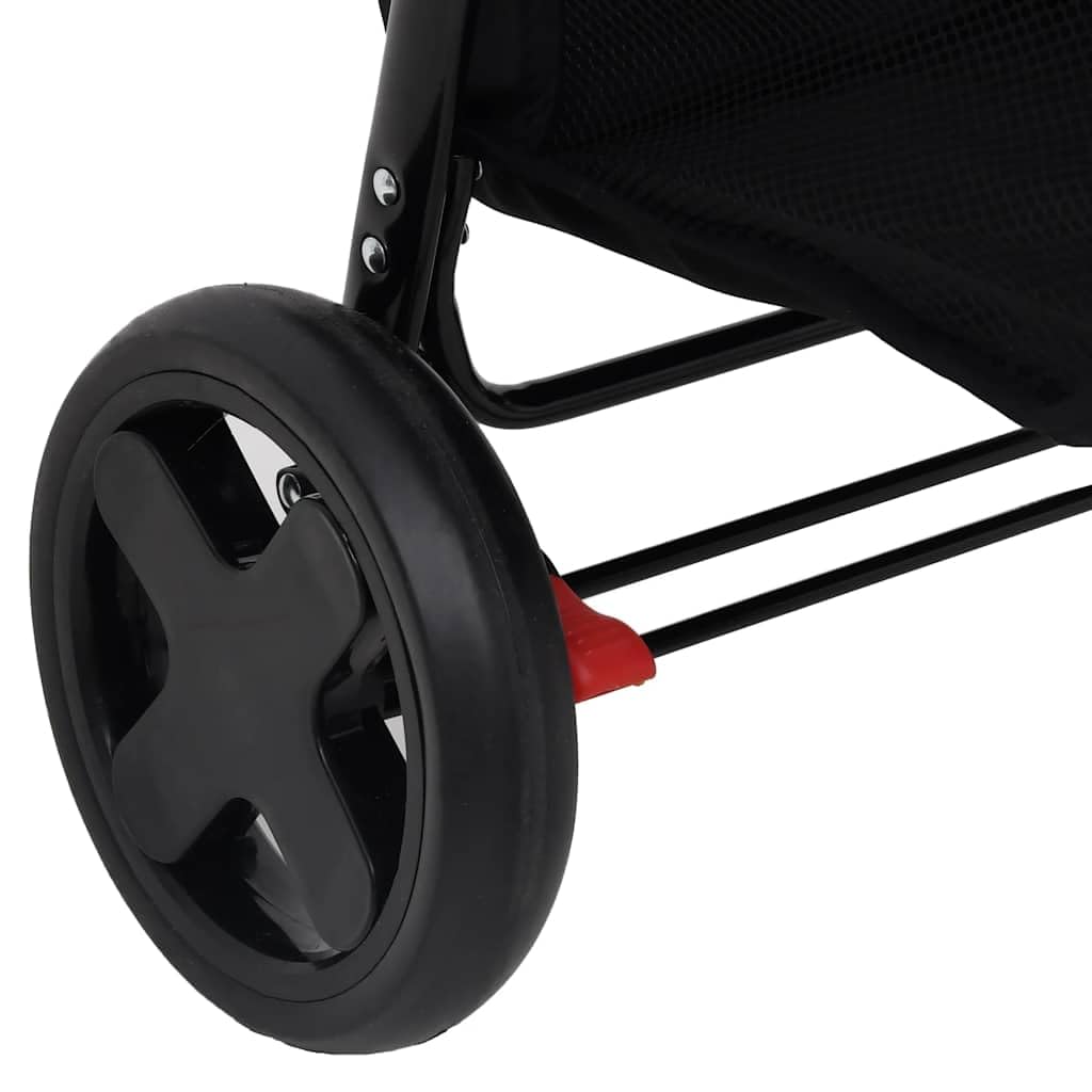 vidaXL Poussette pour Bébé 2-en-1 Landau Pliable pour Tout-petit Enfants Poussette de Voyage Protection contre Rayons UV Anthracite Acier