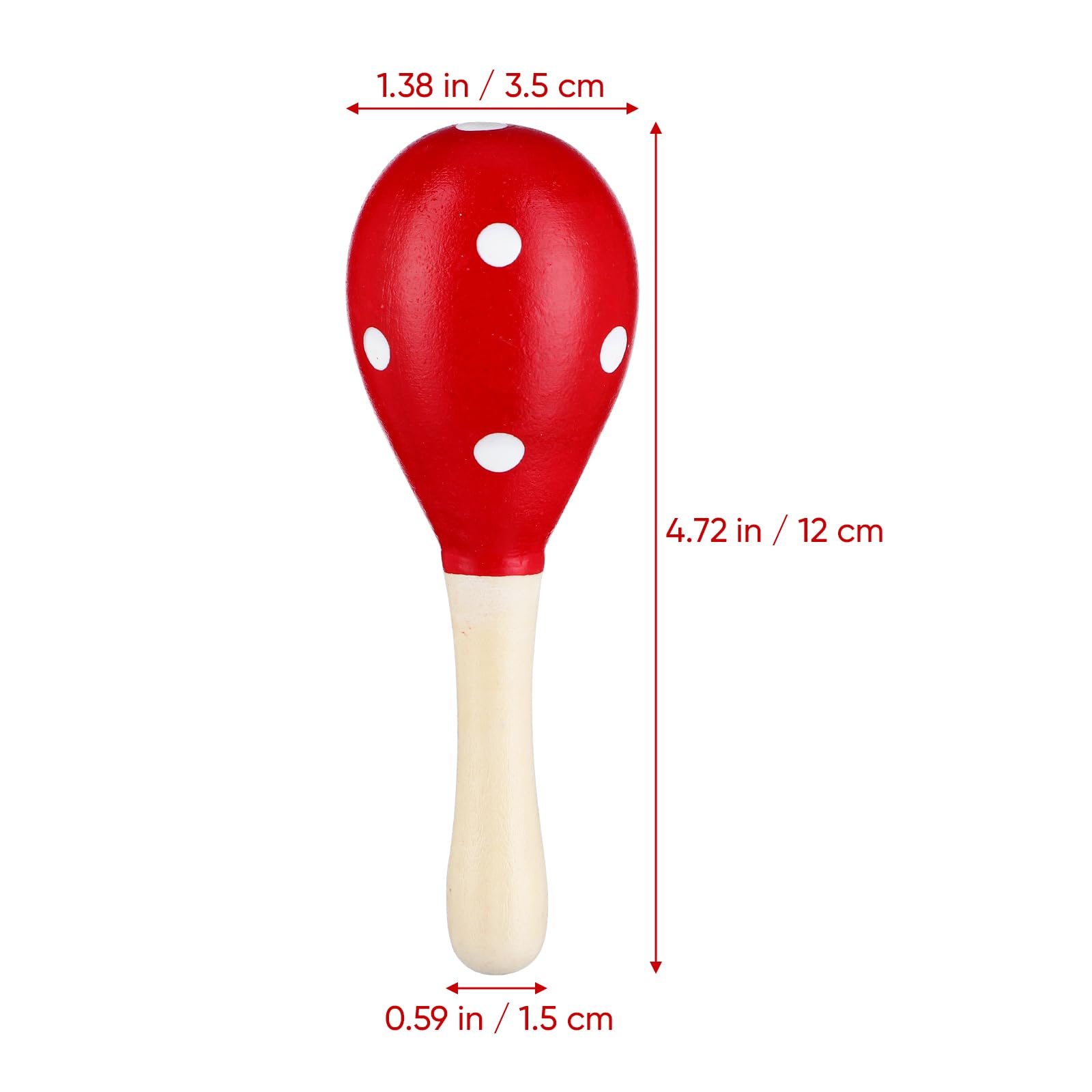 NUOBESTY Drewniane fiesta marakasy, śliczne, zwierzęce, dzwonki do rąk, piszczący piasek, młotek, zabawka na meksykańską fiestę, imprezę muzyczną (kolor losowy)