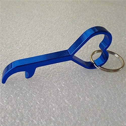 プロフェッショナルボトルオープナー愛ハート形のボトルワインビールオープナーかわいいキーリングキーホルダーキーホルダーポータブル耐久性のある屋外マルチツール マート