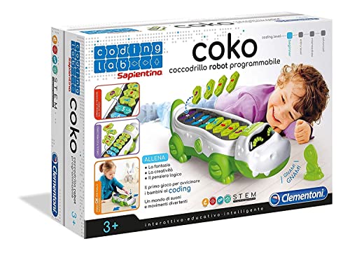 Clementoni - 12092 - Coding Lab - Coko, programmierbarer Krokodil