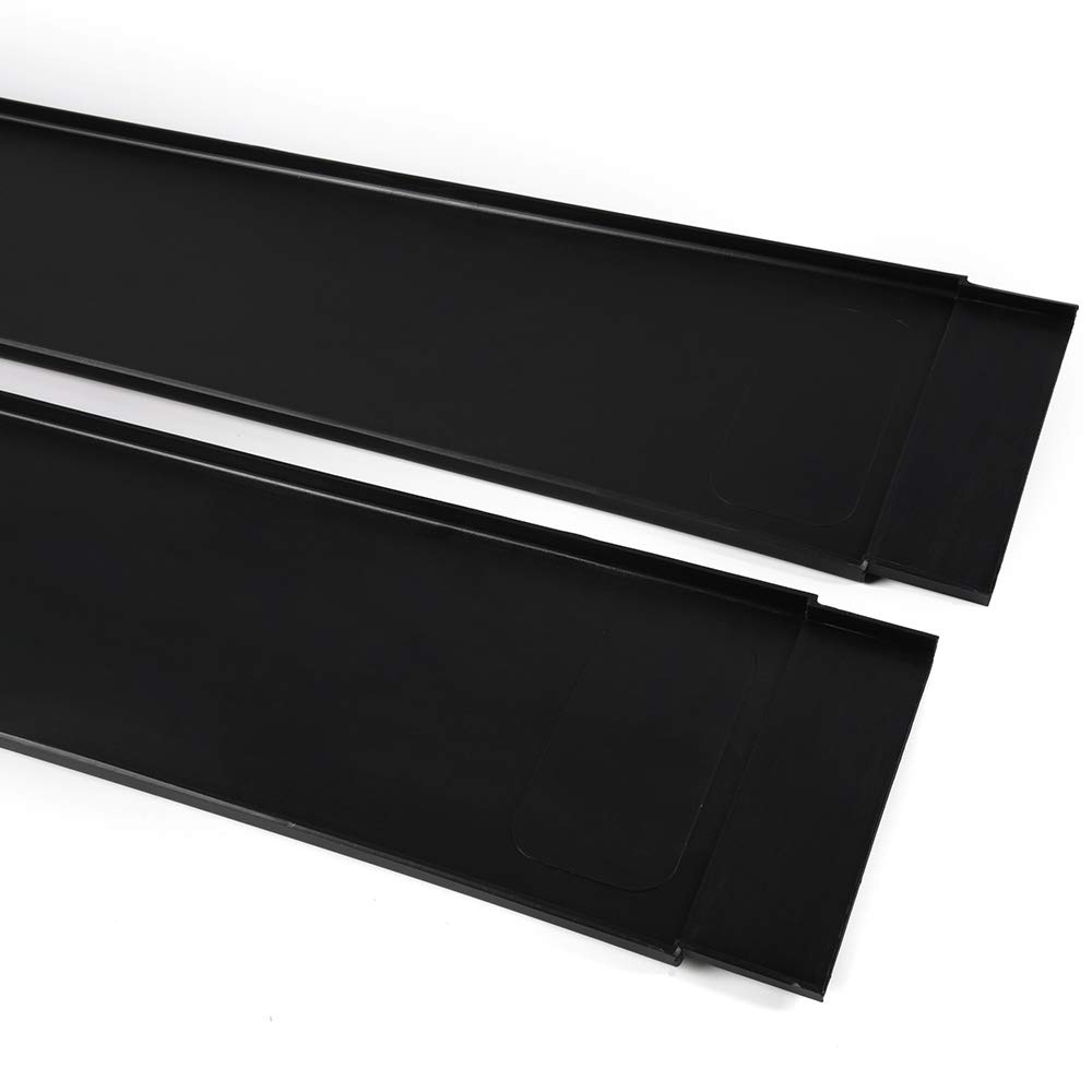 New Universal PP Black Side Skirts Rocker Extension Panel Splitter Lip