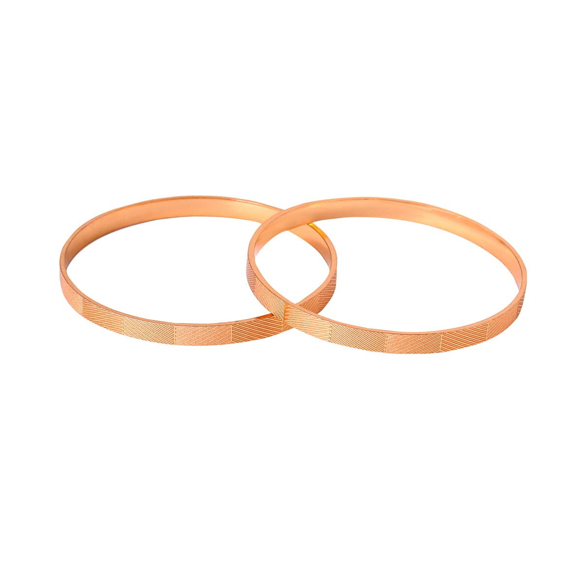 Women's Rose Gold-Plated Traditional Bangles for Celebrations