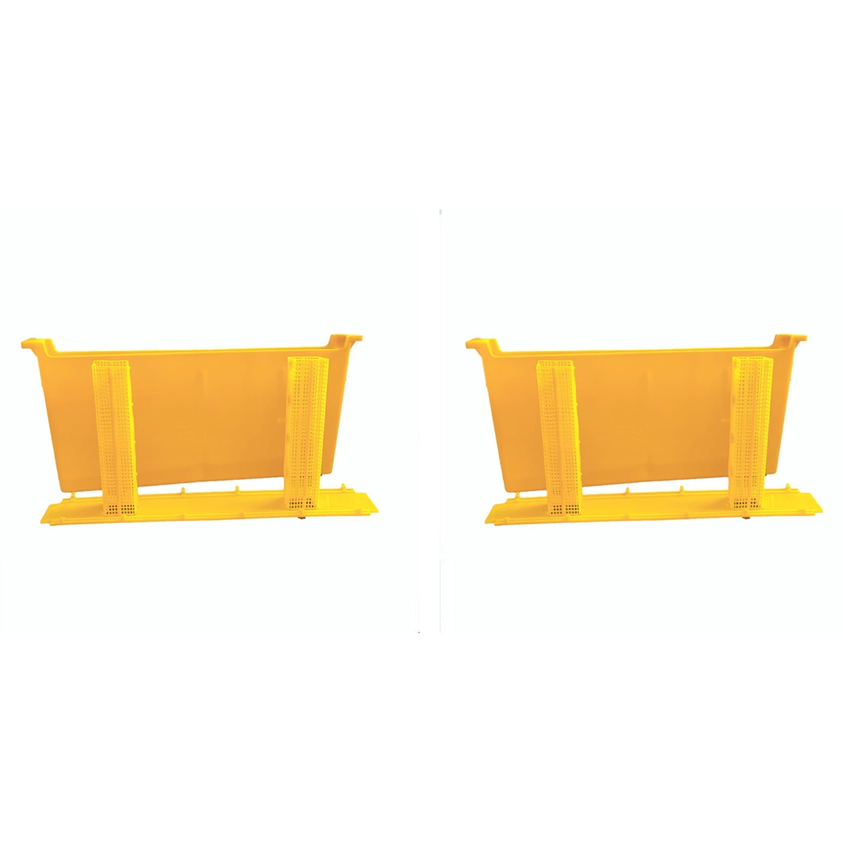 Jnchdghwa Yellow 2X Beehive Feeder Bee Frame Feeder Beehive Water Food Feeder Beekeeping Deep Frame Water Dispenser For Bee Feeding Tools