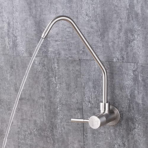 Robinet de cuisine filtre eau froide murale acier inoxydable ouverture 2cm - 2