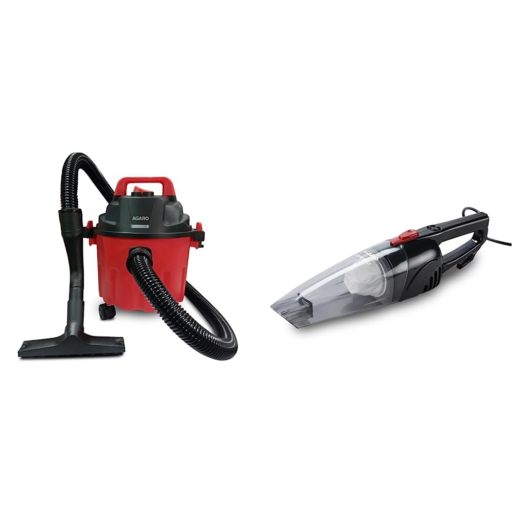 AGARO 33398 Rapid 1000Watt, 10Litre Wet & Dry Vacuum Cleaner, with