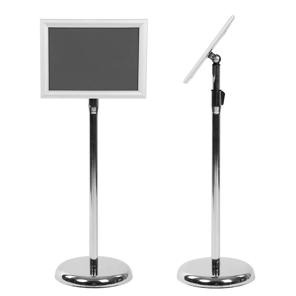 Poster Display Stand, A3/ A4 Adjustable Floor Free Standing Display Sign Poster Frame