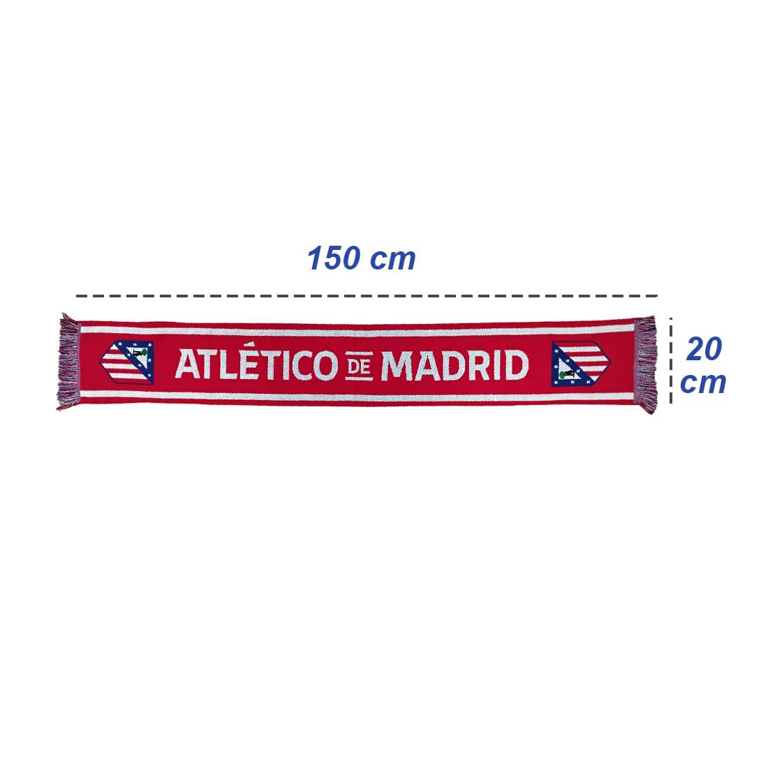 Sciarpa ufficiale della squadra di calcio, squadra ufficiale di calcio Madrid, Atletico Madrid, per regali, celebrazioni,