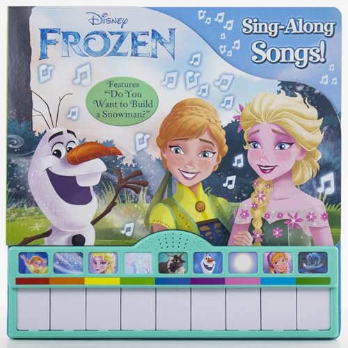 Disney Frozen Elsa, Anna, Olaf, and More! - Sing-Along Songs! Piano Songbook with Built-In Keyboard - Features "Do You want to Build a Snowman?" - PI Kids