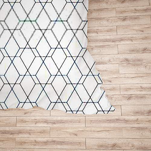 Parure de lit 3 pièces motif géométrique en polyester avec 2 taies - 6