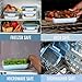 Ello Duraglass 3.4 Cup Meal Prep Sets 10Pc, 5 Pack Set- Glass Food Storage Container with Silicone Boot and Airtight BPA-Free Plastic Lids, Dishwasher, Microwave, and Freezer Safe, Halogen Blue