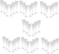 Taça Champanhe Espumante Acrílico 180ml Transparente Festas Comemorações Eventos Premium (42)