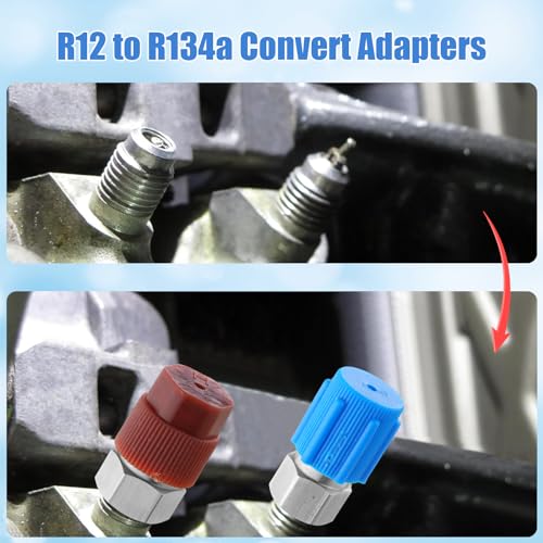 Kit adaptador conversor R12 a R134A para aire acondicionado miniatura 5