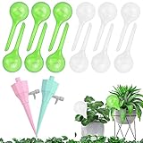 BUENTYA 14 Stück Bewässerungskugeln klein 13*5cm Wasserspender Kugeln für Pflanzen Automatisch Bewässern Selbstbewässerung Topfpflanzen Plastik Blumen Gießkugel für Garten Indoor Outdoor Bewässerung