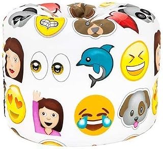 Ready Steady Bed Kids Toddler Childrens Bean Bag Chair | Comfy Children Furniture | Soft Child Safe Seat Playroom | Ergonomically Designed Toddler Furniture (Emoji)
